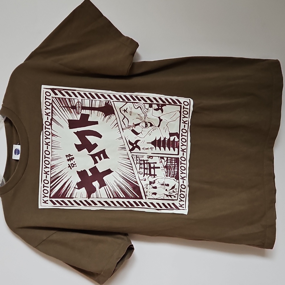 Fujiki Yuzenkata Mens Kyoto Graphic Tee Japan Street Indie Grunge LG